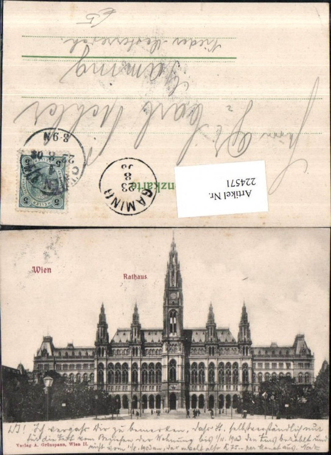 Alte Ansichtskarte – Old Postcard