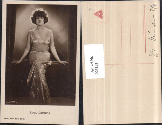 225193,Schauspielerin Lucy Doraine pub Ross Berlin