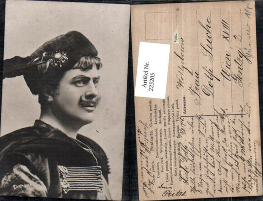 225205,Schauspieler Devrient im Kostüm Portrait