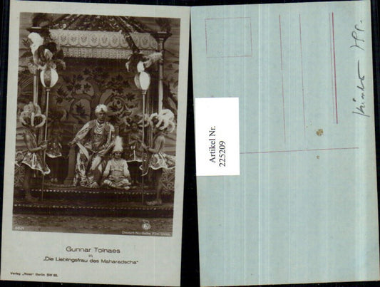 225209,Schauspieler Gunnar Tolnaes in Die Lieblingsfrau d. Maharadscha pub Ross Berlin