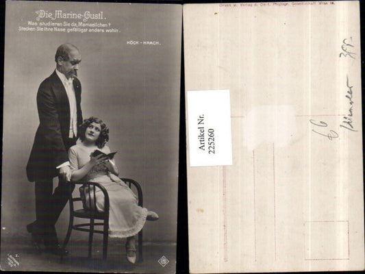 225260,Schauspieler Köck und Hrach in Die Marine-Gustl Stuhl Buch