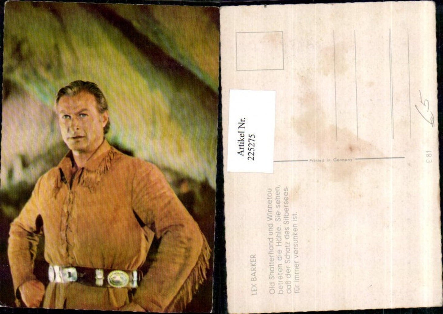 225275,Schauspieler Lex Barker in Winnetou