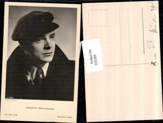 225289,Schauspieler Joachim Brennecke Portrait pub Foto Binz Berlin A 3626/1