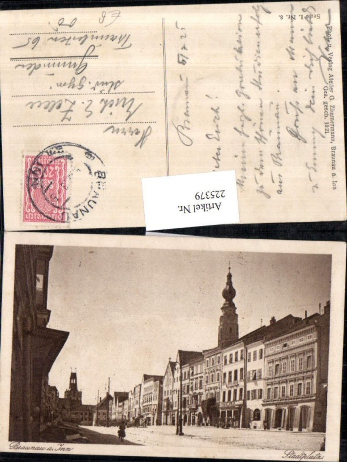 225379,Braunau a. Inn Stadtplatz Platz Straßenansicht