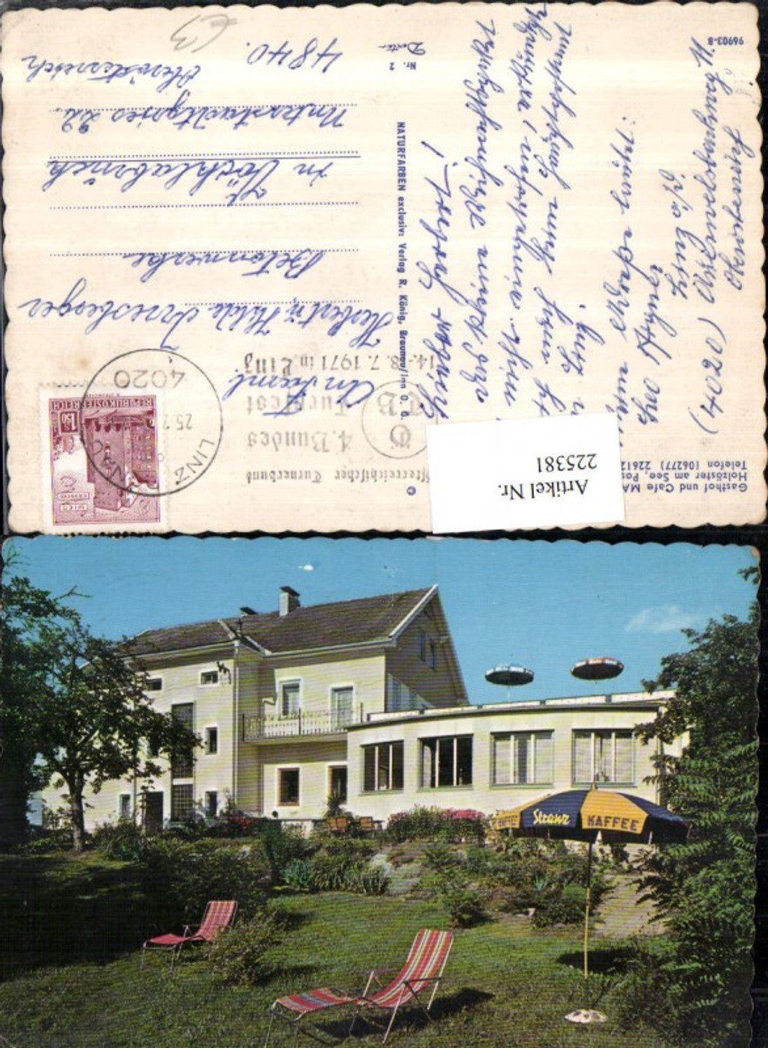 225381, Gasthof und Cafe Maislinger in Holzöster am See Post Franking