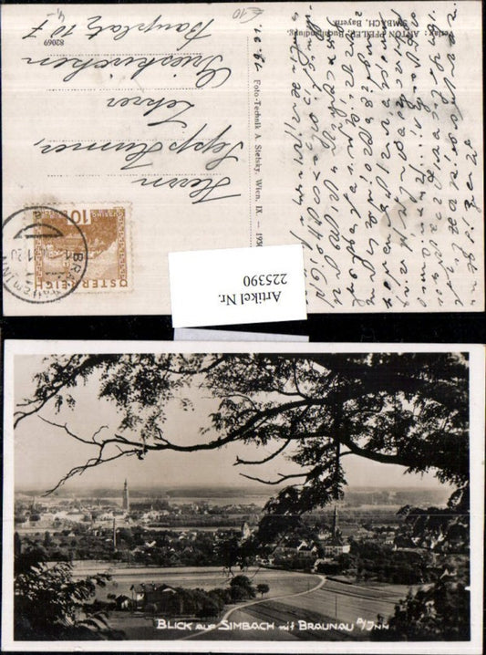 225390,Blick auf Simbach m. Braunau a. Inn