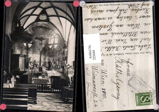 225444,Seltene Foto AK Goisern Kirche Innenansicht