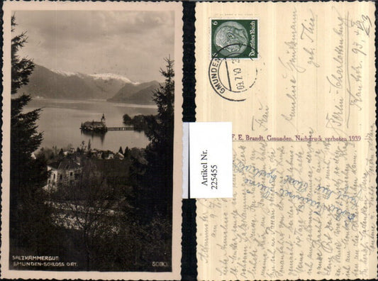 225455,Salzkammergut Gmunden Schloss Orth pub F. E. Brandt 5030