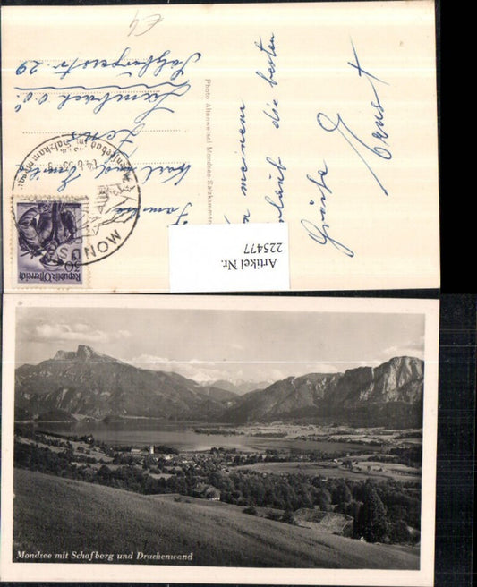 225477,Mondsee m. Schafberg u. Drachenwand b. Gmunden