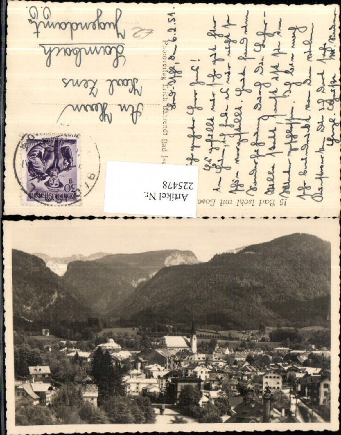 225478,Bad Ischl Totale b. Loser