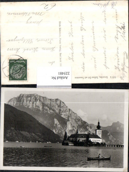 225481,Gmunden Schloss Orth m. Traunstein