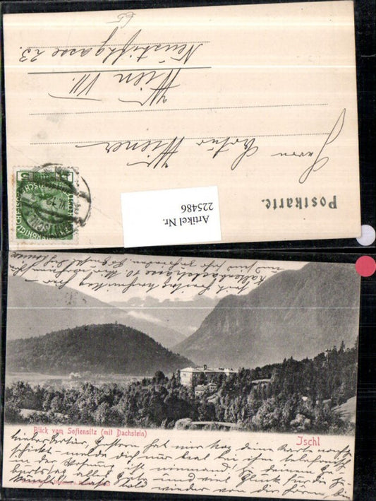 225486,Bad Ischl Blick v. Sofiensitz m. Dachstein pub Stengel & Co 2555