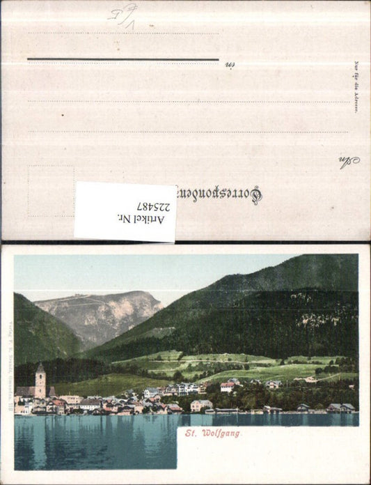 225487,St. Wolfgang Totale m. Schafberg pub F. E. Brandt 118