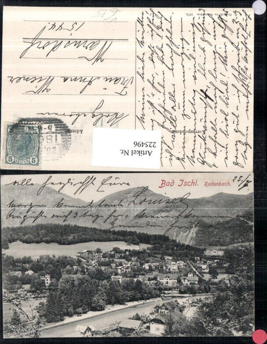 225496,Bad Ischl Kaltenbach Totale pub F. E. Brandt 1975