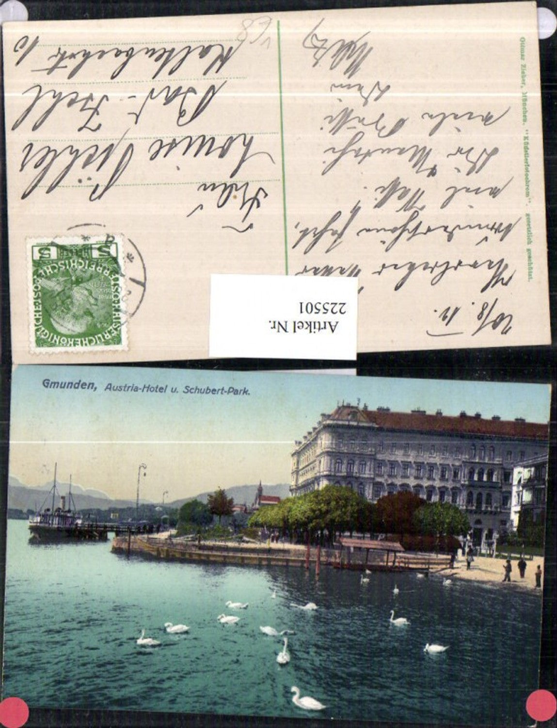 225501,Gmunden Austira-Hotel u. Schubert-Park pub Ottmar Zieher