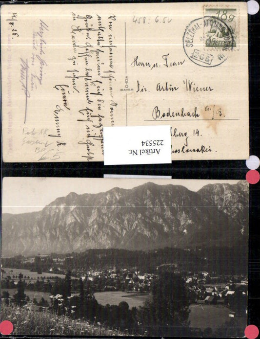 225534,Foto AK Goisern Totale pub Zechel Verlag Goisern Bahnpost Zug 265