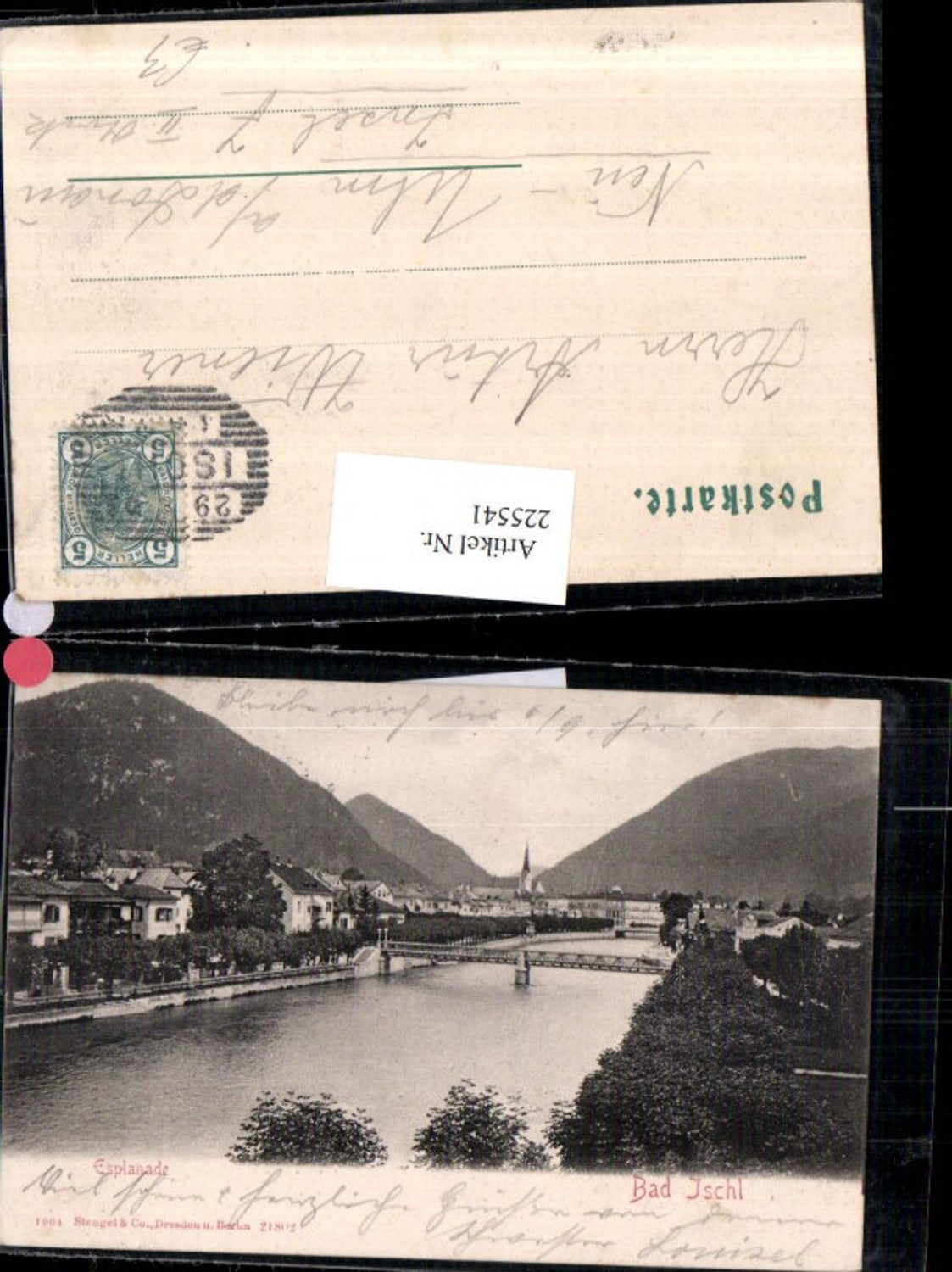 225541,Bad Ischl Esplanade Brücke pub Stengel & Co 21802