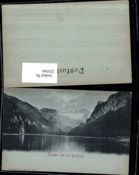 225544,Mond Litho AK Gosau-See m. Dachstein Bergkulisse pub Stengel & Co 2609