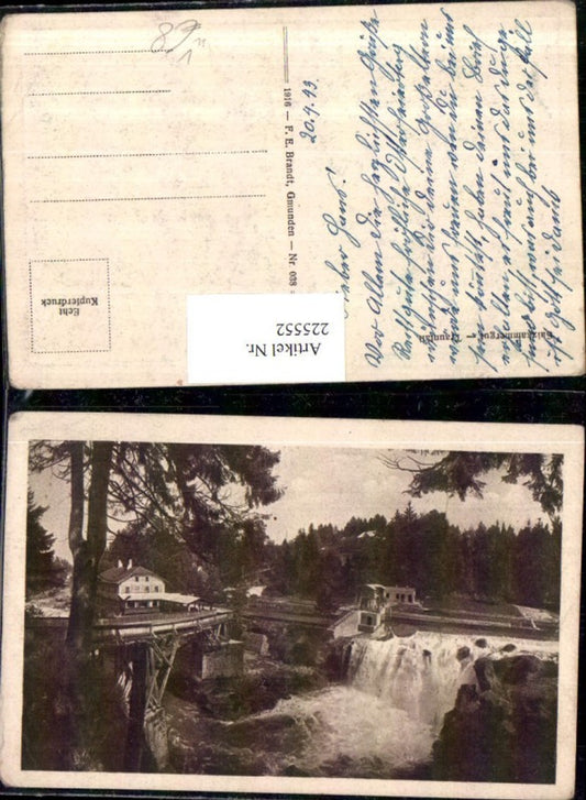 225552,Salzkammergut Traunfall Wasserfall pub F. E. Brandt 038