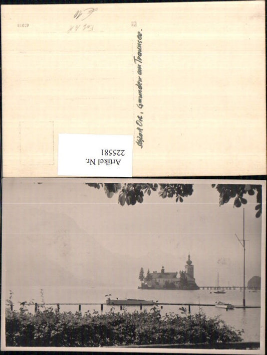 225581,Foto AK Gmunden Schloss Orth