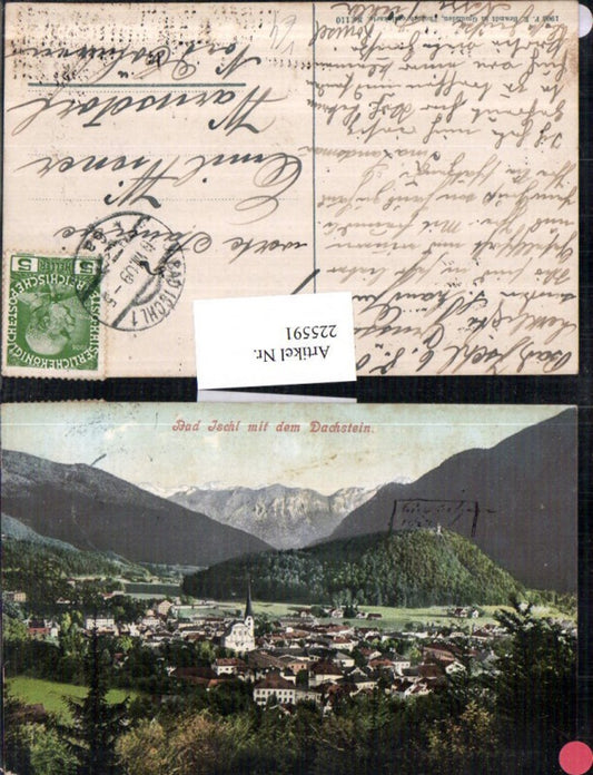 225591,Bad Ischl Totale m. d. Dachstein pub F. E. Brandt 110