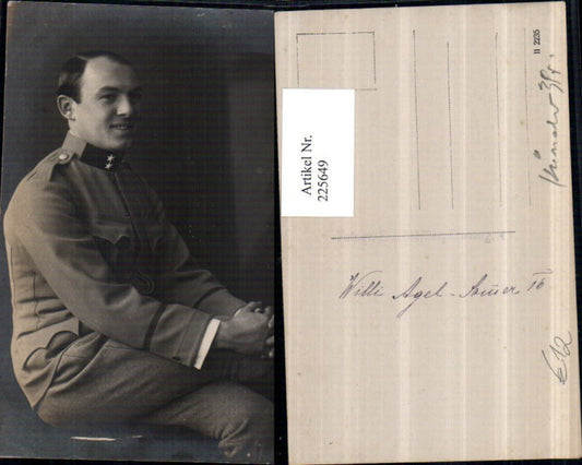 225649,Schauspieler Willi Agel in Uniform