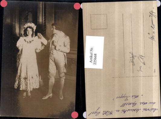 225668,Mizzi Meinski u. Willi Agel in d. Operette Die Puppe Graz Theater