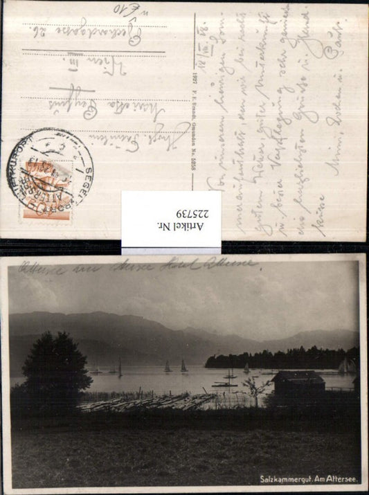 225739,Salzkammergut Am Attersee Partie pub F. E. Brandt 5258