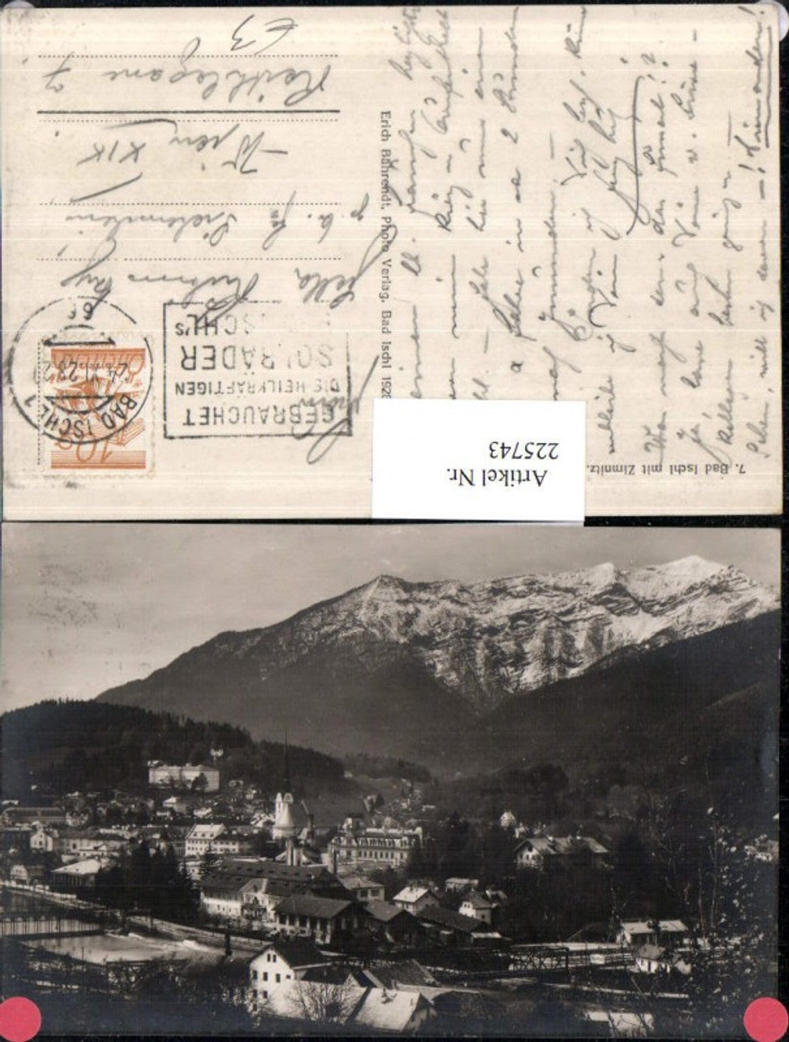 225743,Bad Ischl Totale m. Zimnitz