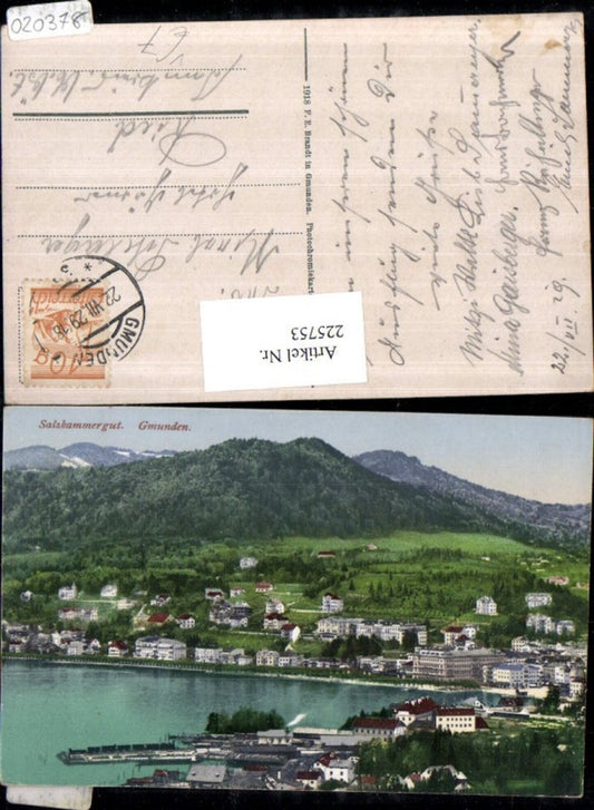 225753,Gmunden Teilansicht pub F. E. Brandt 931