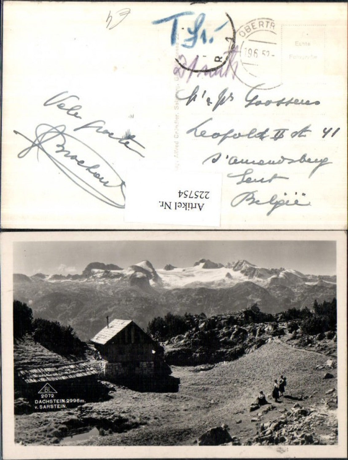 225754,Dachstein v. Sarstein Berghütte b. Bad Goisern