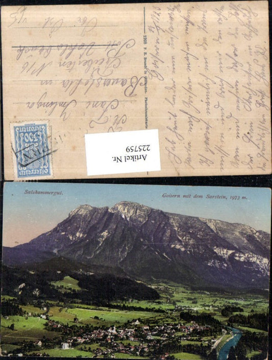 225759,Goisern Totale m. d. Sarstein pub F. E. Brandt 800