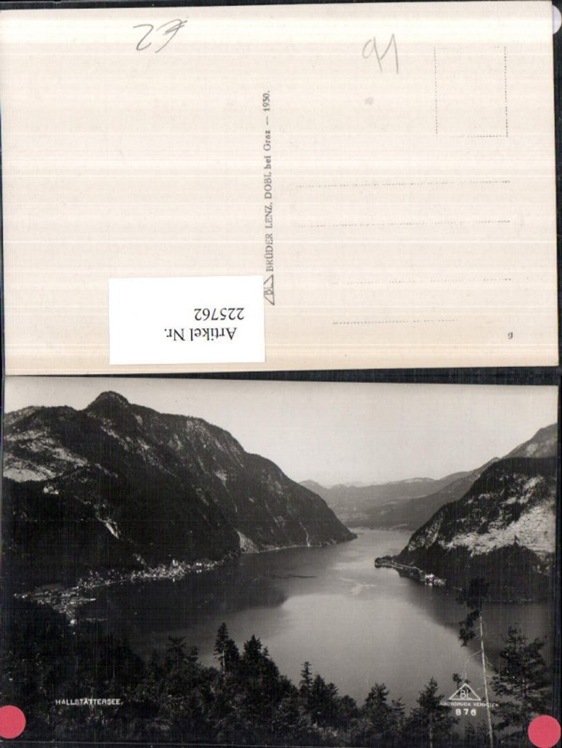 225762,Hallstättersee See m. Hallstatt Bergkulisse