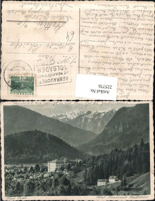 225776,Bad Ischl Hotel Bauer m. Dachstein