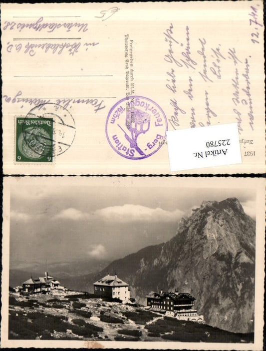 225780,Seilschwebebahn Ebensee Feuerkogel Berghütten Aufziehendes Gewitter