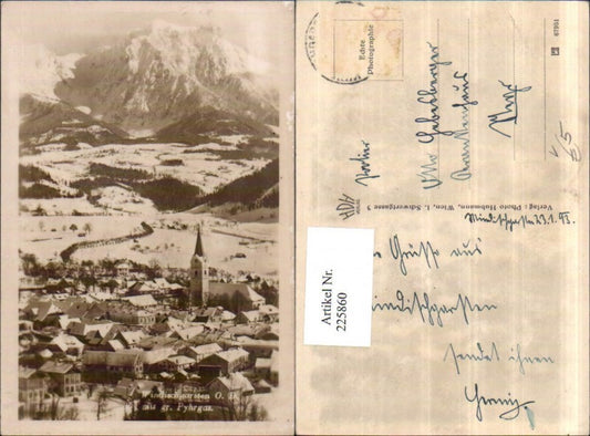 225860,Windischgarsten Totale m. Gr. Pyhrgas Winterbild pub Hubmann 387
