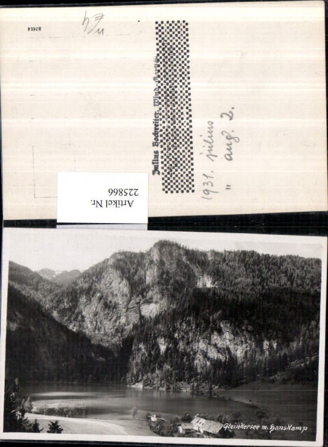 225866,Gleinkersee b. Windischgarsten m. Hanskampf