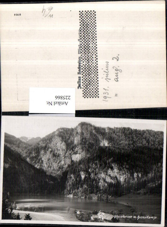 225866,Gleinkersee b. Windischgarsten m. Hanskampf