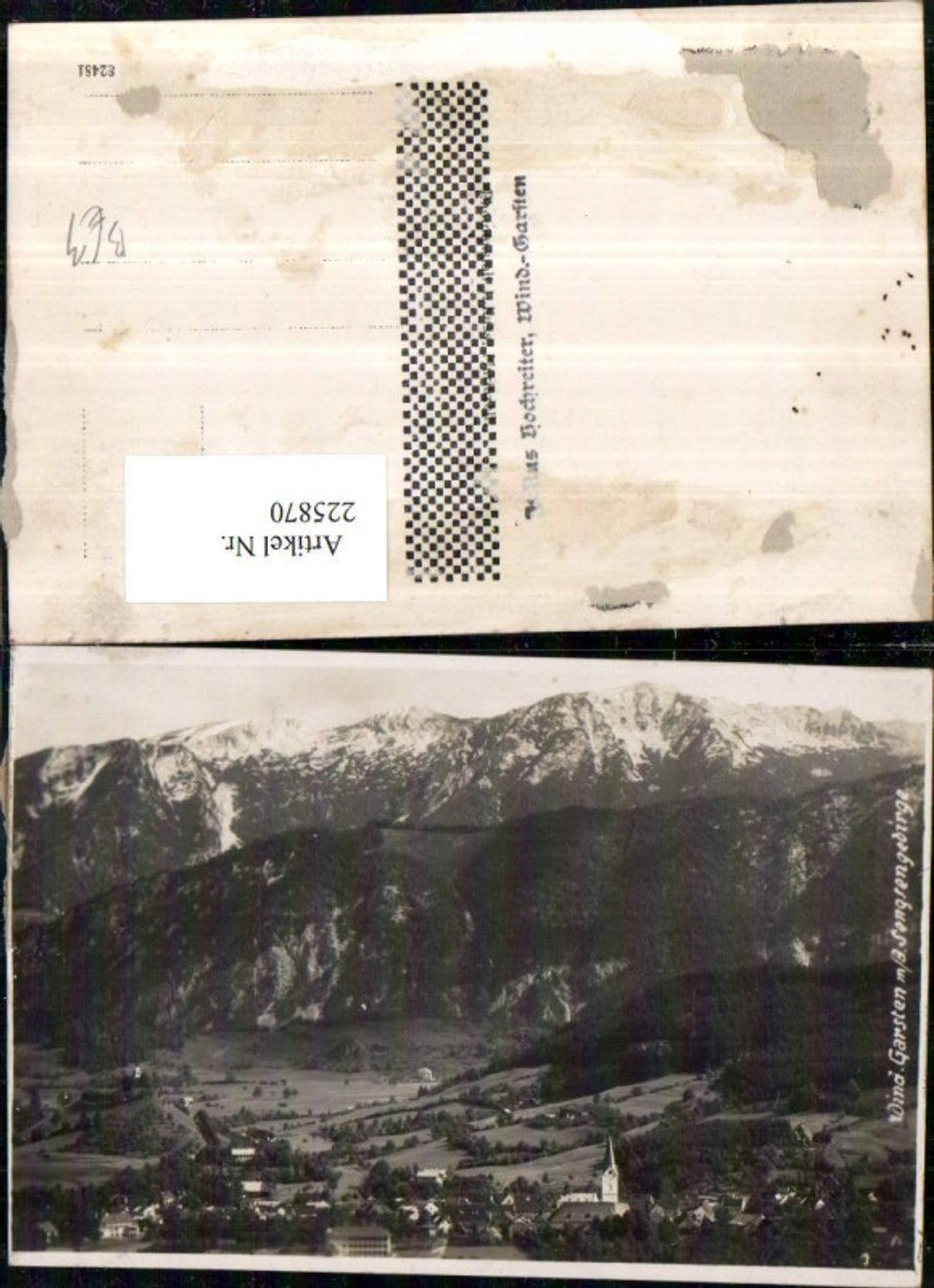 225870,Windischgarsten Totale m. d. Sengsengebirge