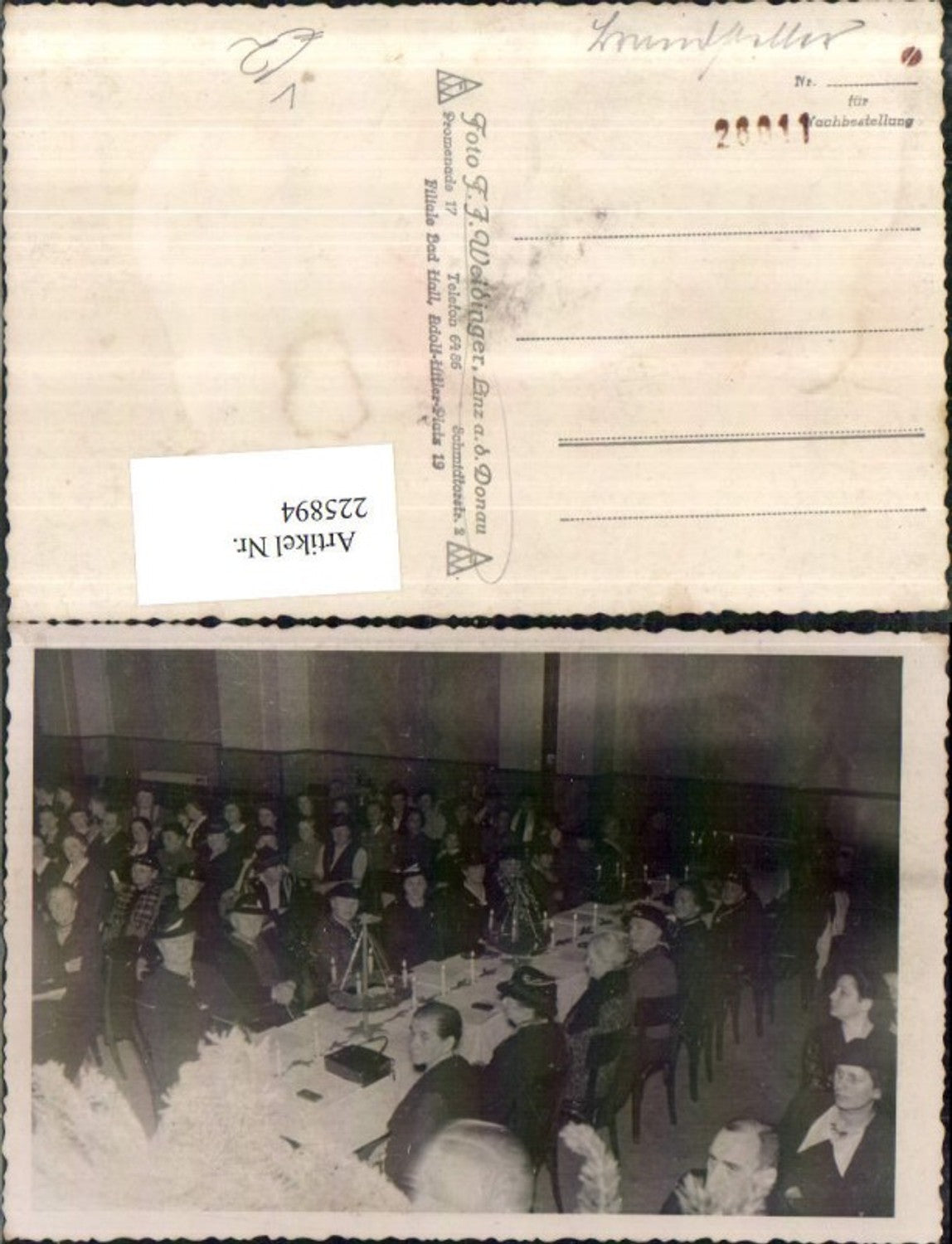 225894,Foto Linz a. d. Donau Weihnachtsfeier Feier Pensionisten pub Foto Weidinger