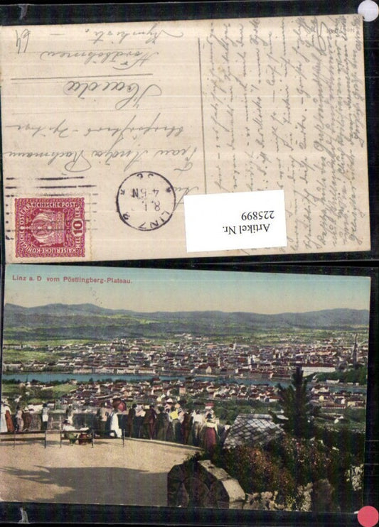 225899,Linz a. d. Donau Totale v. Pöstlingberg-Plateau