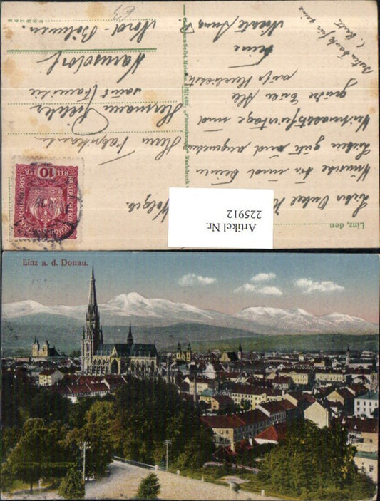 225912,Linz a. d. Donau Teilansicht Dom