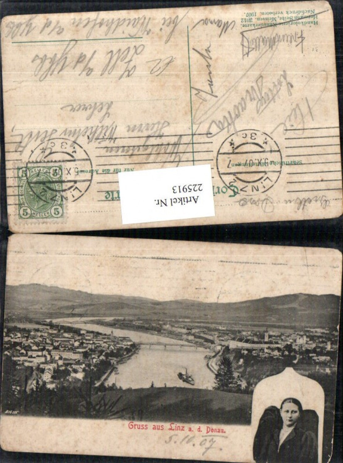 225913,Linz a. d. Donau Totale Frau Portrait