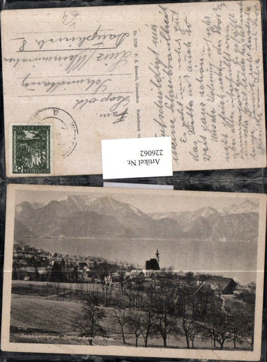 226062,Salzkammergut Steinbach a. Attersee Totale pub F. E. Brandt 5790
