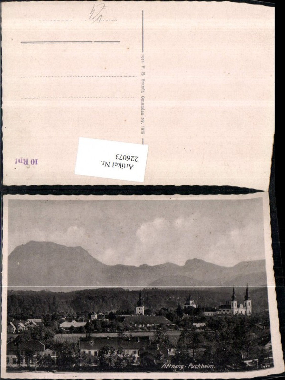 226073,Attnang-Puchheim Teilansicht pub F. E. Brandt 1919