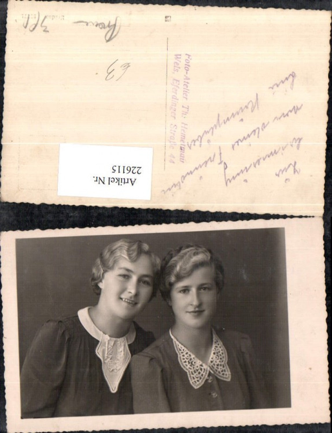 226115, Women Girls Portrait pub Photo Studio Th. Hemetmair Wels