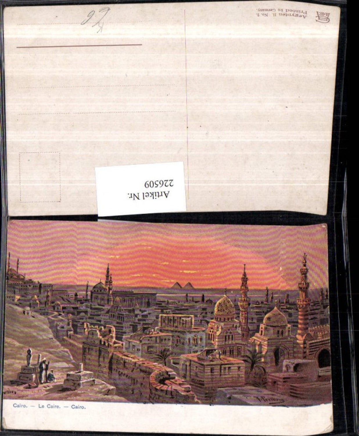 226509,Künstler AK F. Perlberg Ägypten Cairo Kairo Teilansicht