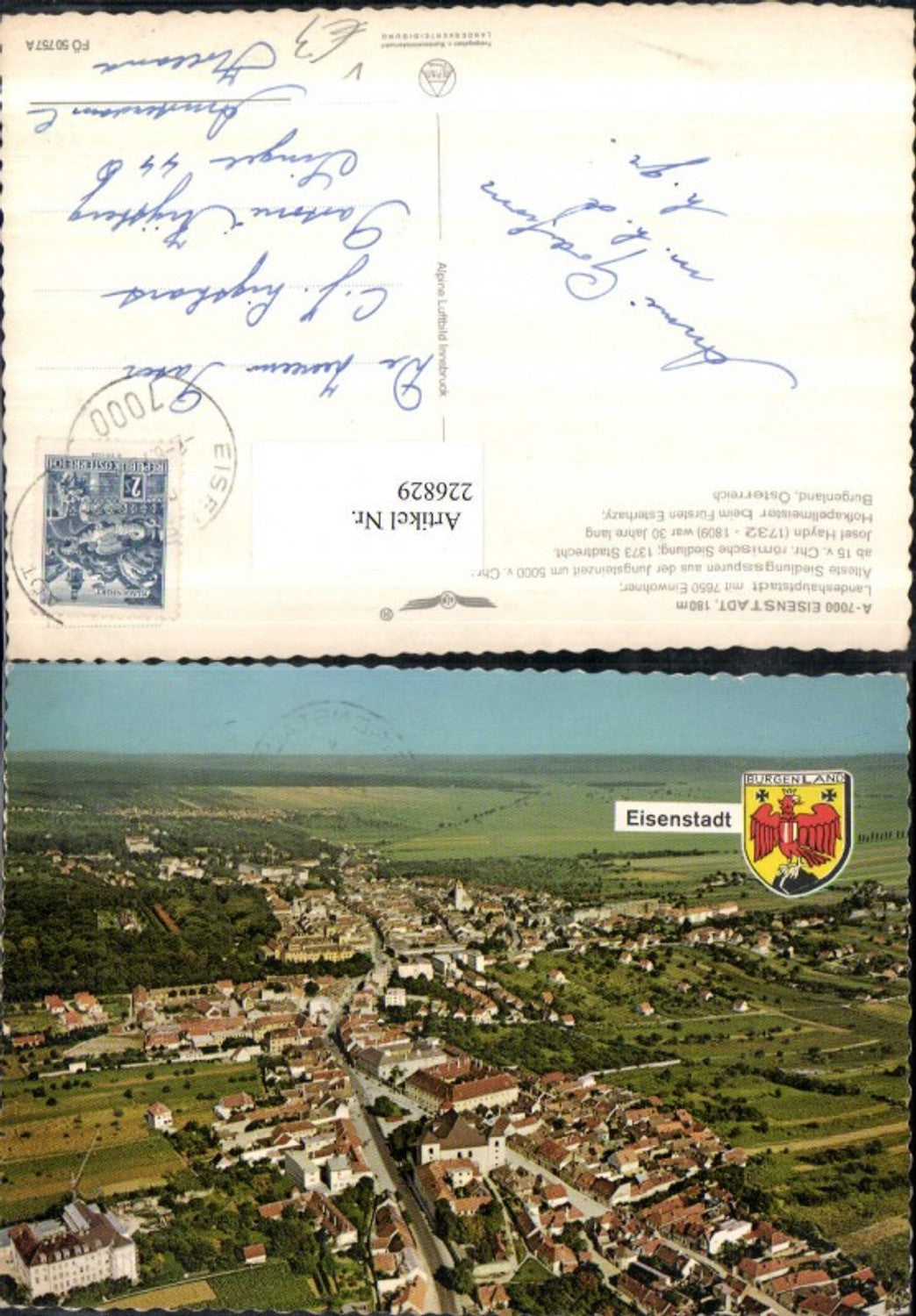226829,Eisenstadt Totale pub Alpine Luftbild 50757A