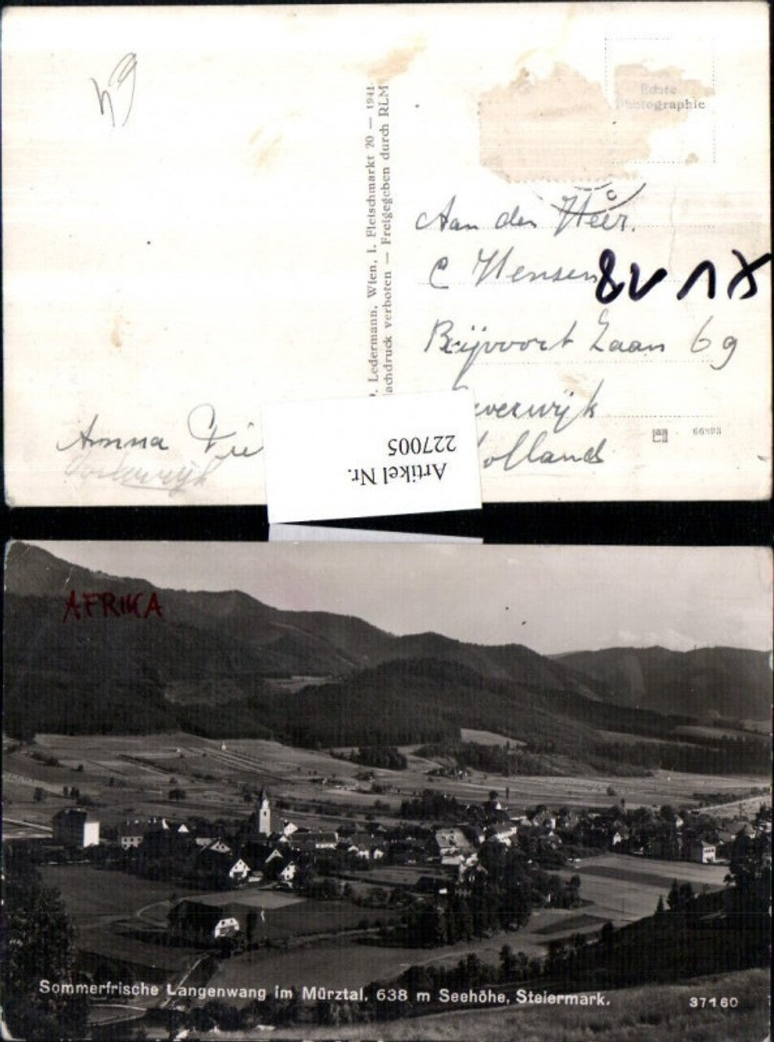 Alte Ansichtskarte – Old Postcard