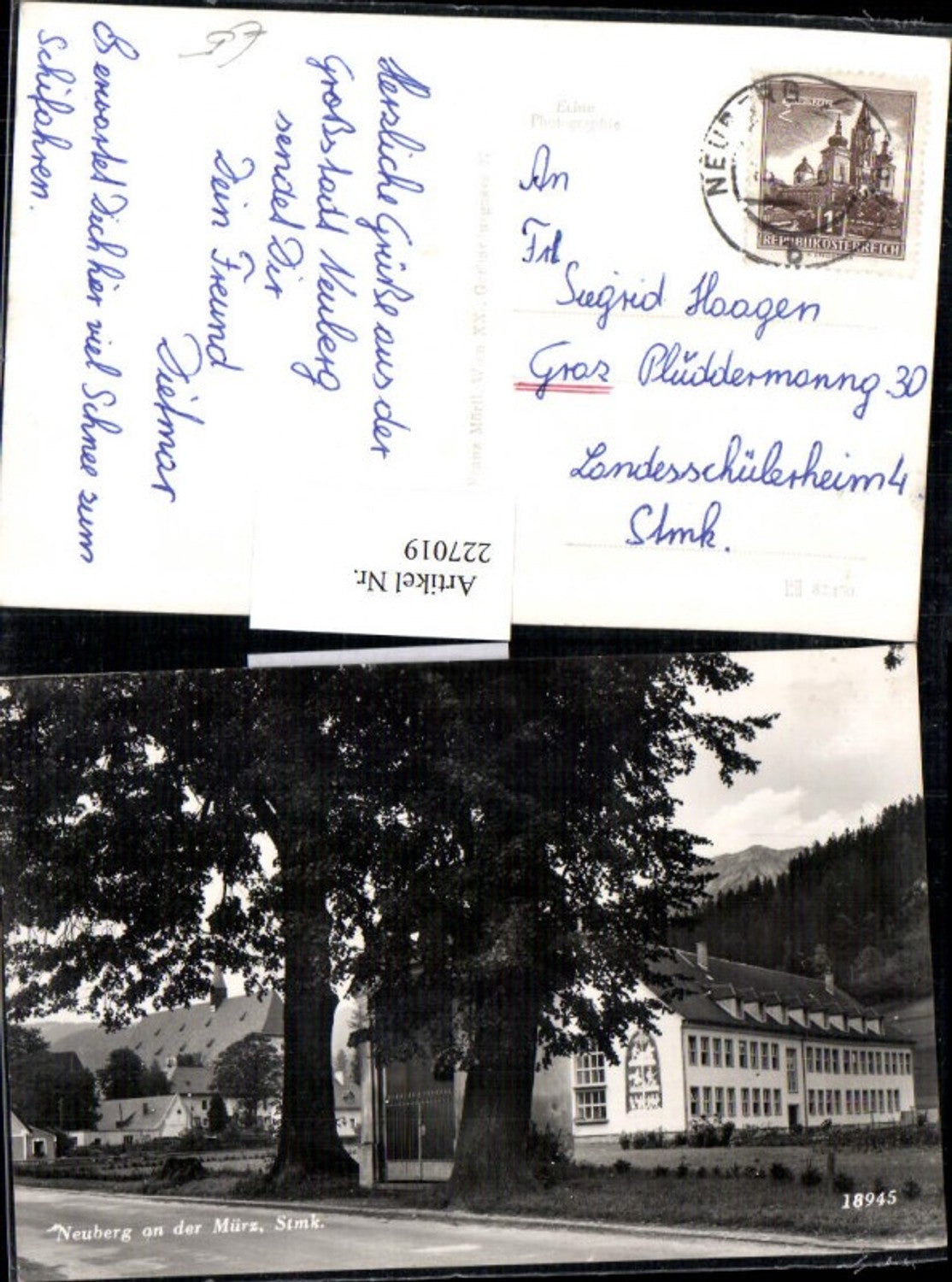 Alte Ansichtskarte – Old Postcard